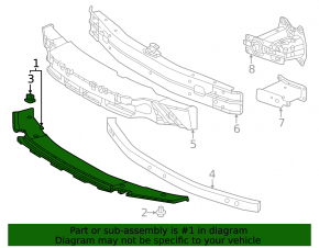 Lexus RZ 23-26 front bumper lower absorber