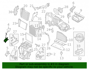 Actuator motor heater drive air conditioner VW Beetle 12-19