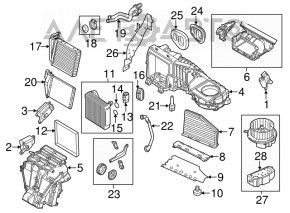 Actuator motor heater drive air conditioner VW Beetle 12-19