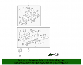 Front subframe burdock left Lexus GS300 GS350 GS430 GS450h 06-11 RWD