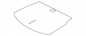 VW Beetle 12-12 Trunk Floor Black