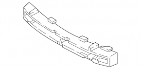 Nissan Rogue Sport 17-19 Front Bumper Absorber