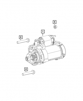 Starter Chrysler Pacifica 17- 3.6