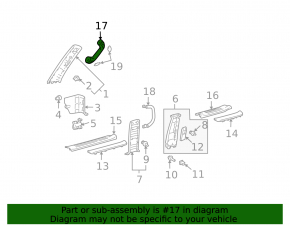 Front Pillar Handle Lexus GX470 03-09