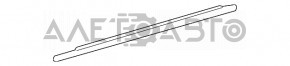 Door-glass molding, central front right, Lexus RX350 RX450h 10-15