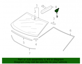 Mitsubishi Outlander 14-21 Rear View Mirror Cover