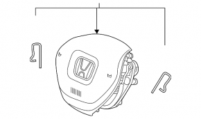 The airbag in the driver's steering wheel of a Honda Accord 18-22 exploded.