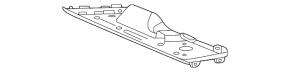 Center console trim with cup holders for Honda Civic XI FE/FL 22-26 with automatic transmission, without backlight