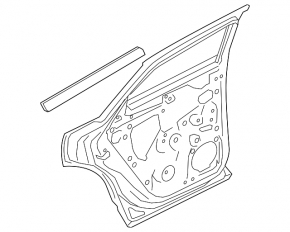 Rear right door assembly for Audi Q3 F3 19-25
