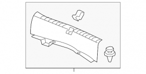 Honda Accord 13-17 trunk opening trim