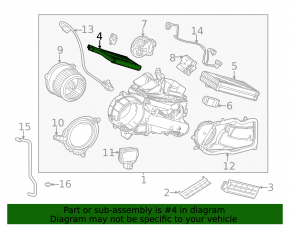 Rear Heater Radiator Toyota Sienna 21-25
