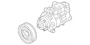 Air Conditioning Compressor Audi Q5 8R 09-17 2.0T