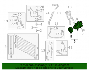 Air Conditioning Compressor Audi Q5 8R 09-17 2.0T