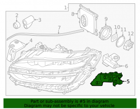 Right headlight mount Genesis GV60 23-25