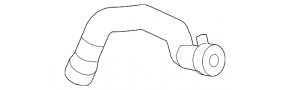 Cooling pipe lower first Ford Explorer 13-19 sport