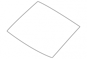 Rear glass of the trunk door Ford Fiesta 14-19 5d