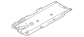 Front left underbody protection Mazda 3 19-