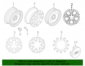 Wheel disk R16 Ford Focus mk3 11-18 type 1, curb