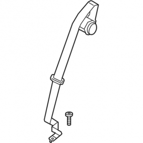 Rear seat belt center Ford Fusion mk5 13-16