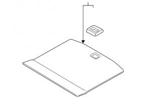 Trunk Floor Lincoln Nautilus 19-23 Brown