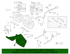 Fuel tank protection Ford Mustang mk6 15-