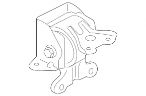 Left engine mount for Mitsubishi Outlander 2008-2013 2.4