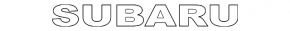 Emblem inscription PZEV trunk lid Subaru Legacy 15-19