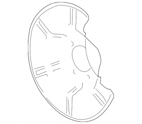 Rear left brake disc cover Chevrolet Volt 11-15 type 2