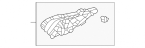 Front left door handle mechanism Chevrolet Cruze 16-