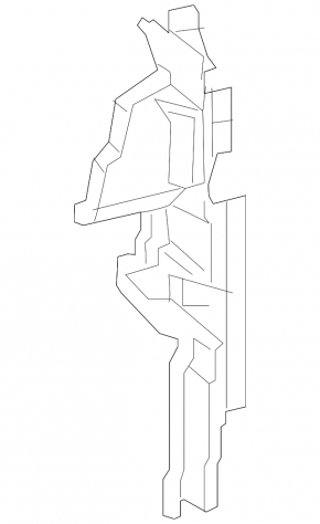 Left radiator deflector Toyota Camry v70 18-18 2.5, Japan built, SE