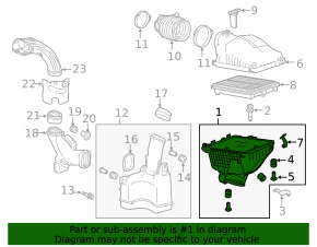 Air Filter Housing Acura TLX 15- 3.5