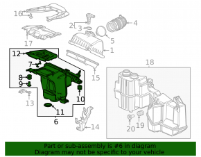 Air filter housing lower part Honda Civic XI FE/FL 22- 2.0