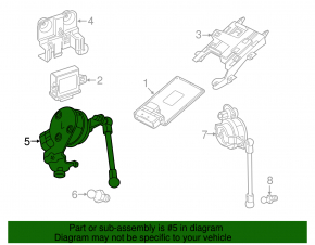 Front left body tilt sensor Cadillac CTS 14-19 rwd with traction