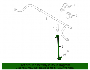 Stabilizer link front left Mini Cooper Countryman R60 10-16