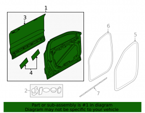 Door assembly front left Volvo XC60 18-23
