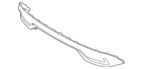 Volvo XC60 22-25 R-Design rear bumper lip