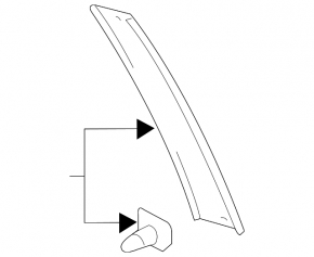 Door trim side rear right Audi Q7 4L 10-15 front