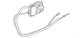 Boot lid lock drive BMW 5 F10 11-16 electric