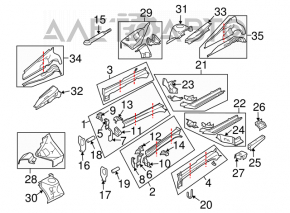 Quarter front left Subaru b9 Tribeca green