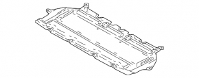 Front bumper protection central BMW 5 G30 17-23