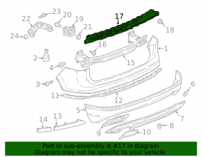 Rear Bumper Absorber VW Tiguan 18-