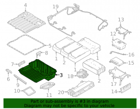 BMW 3 Series F30 17-18 PHEV Battery Housing Lower Part