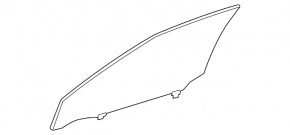 Front right door glass Lexus ES350 07-12