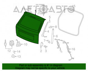 Naked tailgate Dodge Durango 11-13