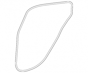 Infiniti QX30 17-19 rear right door seal