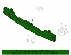 Hyundai Tucson 22-24 rear bumper reinforcement