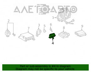 Airbag sensor rear left Toyota Highlander 20-