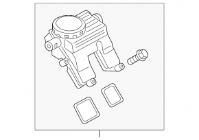 Oil separator Porsche Cayenne 958 11-17 4.8 Turbo