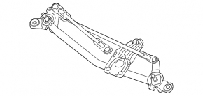 Windscreen wiper trapezoid with motor Kia Niro 23-