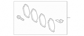 Rear brake pads 4 pcs set G-class W463 19-